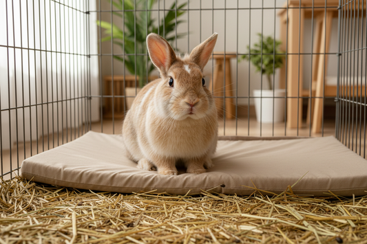 Coussin cage à lapin lavable sans odeur Hbiomed litière confortable